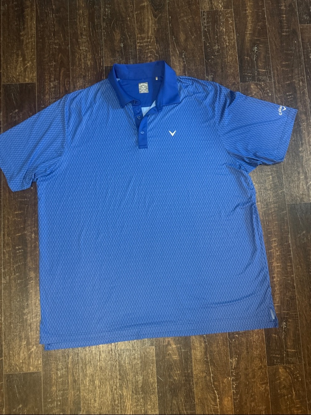 Callaway Men’s Royal Blue Textured Golf Polo - 3XLT